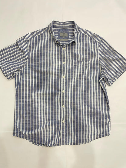 Marks & Spencer Half Sleeves Semi Linen Large Shirt
